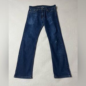 Levis 513 Mens 30x28 Blue Stretch Slim Straight‎ Leg Jeans